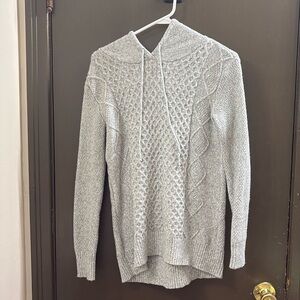 Grey hoodie sweater
